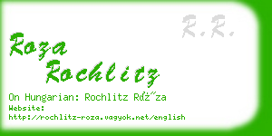 roza rochlitz business card